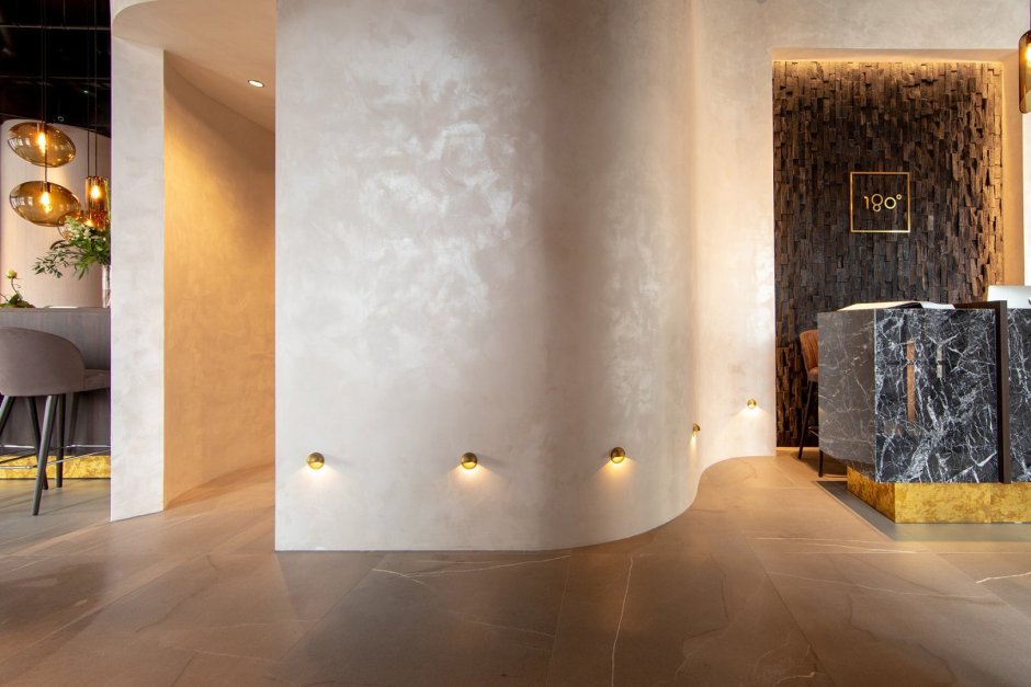 Венецианская штукатурка на кухне