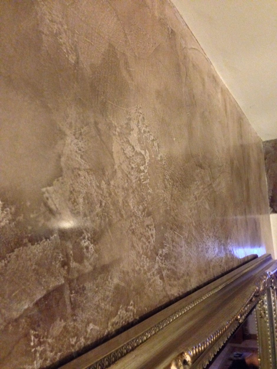 Декоративная штукатурка в спальне