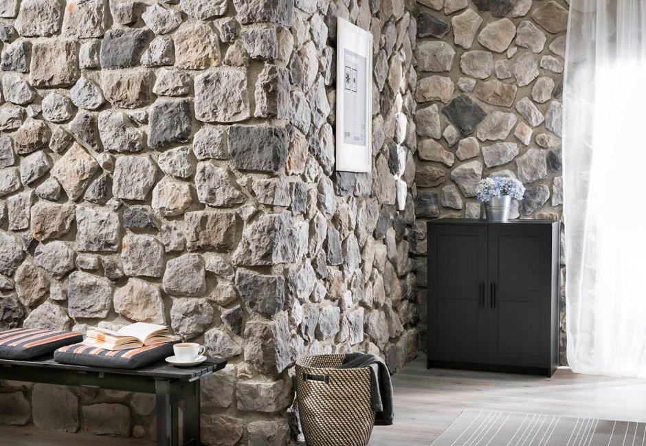 Стена из Бута в интерьере