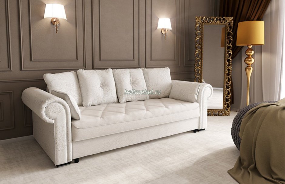 Диван Честер оранжевый