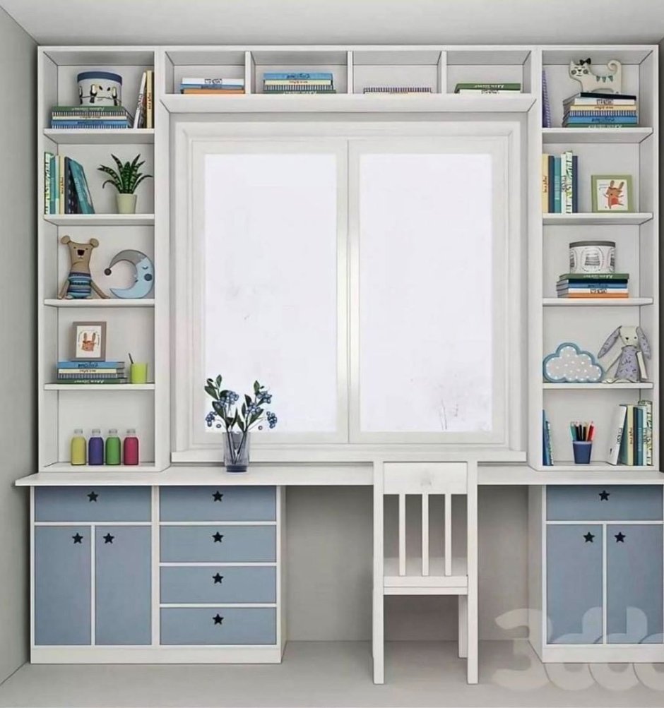 Рабочее место для троих детей