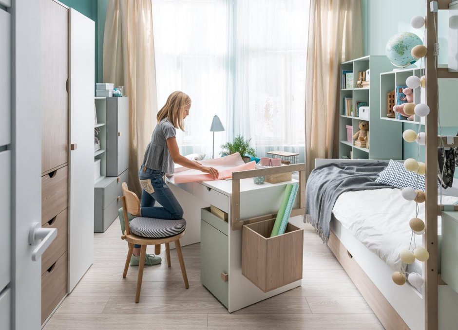 Учебная зона для двоих детей