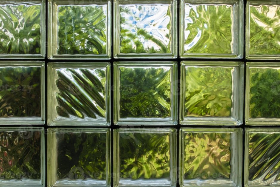 Стеклоблоки шестиугольные текстура