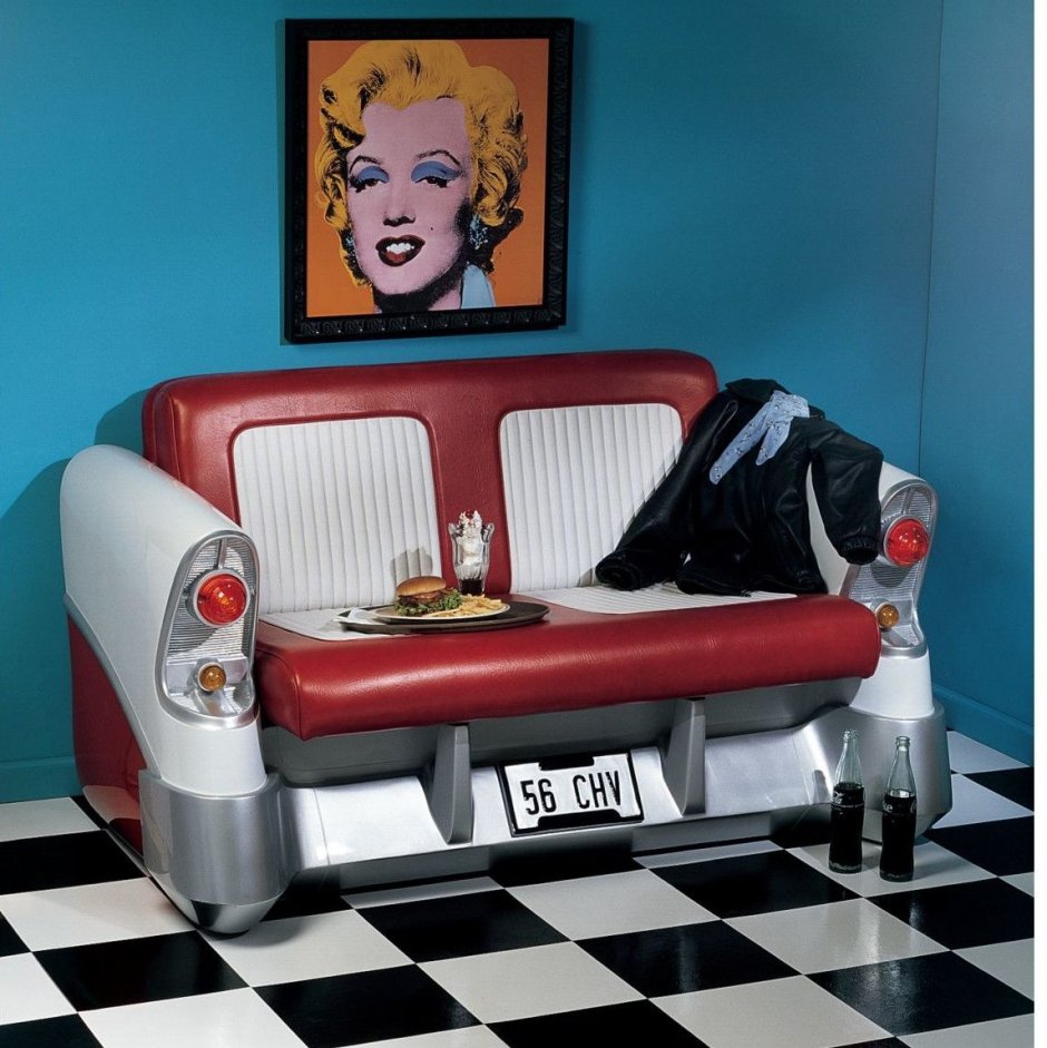 Кровать в стиле поп арт