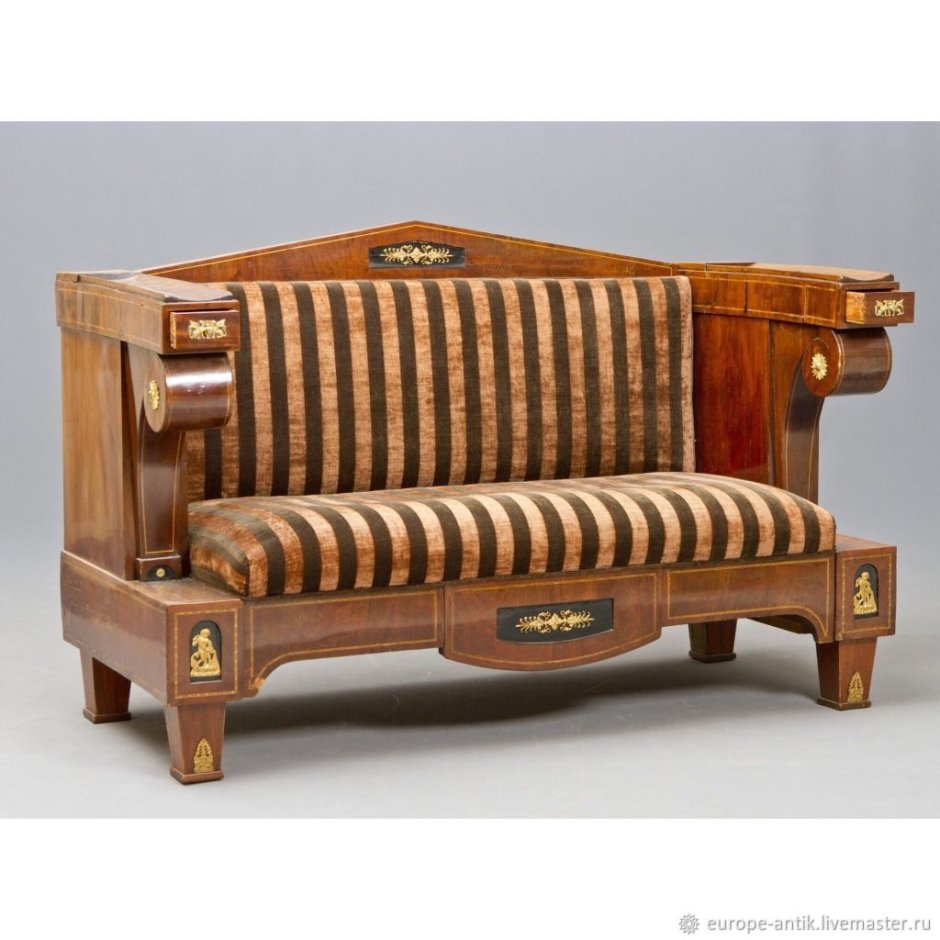 Антикварный диван Ампир 19 век