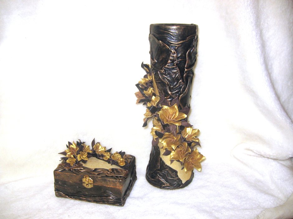 Керамическая ваза под крокодила