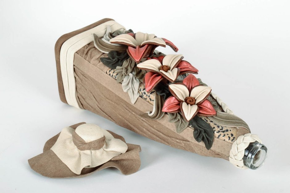 Декор вазы полимерной глиной