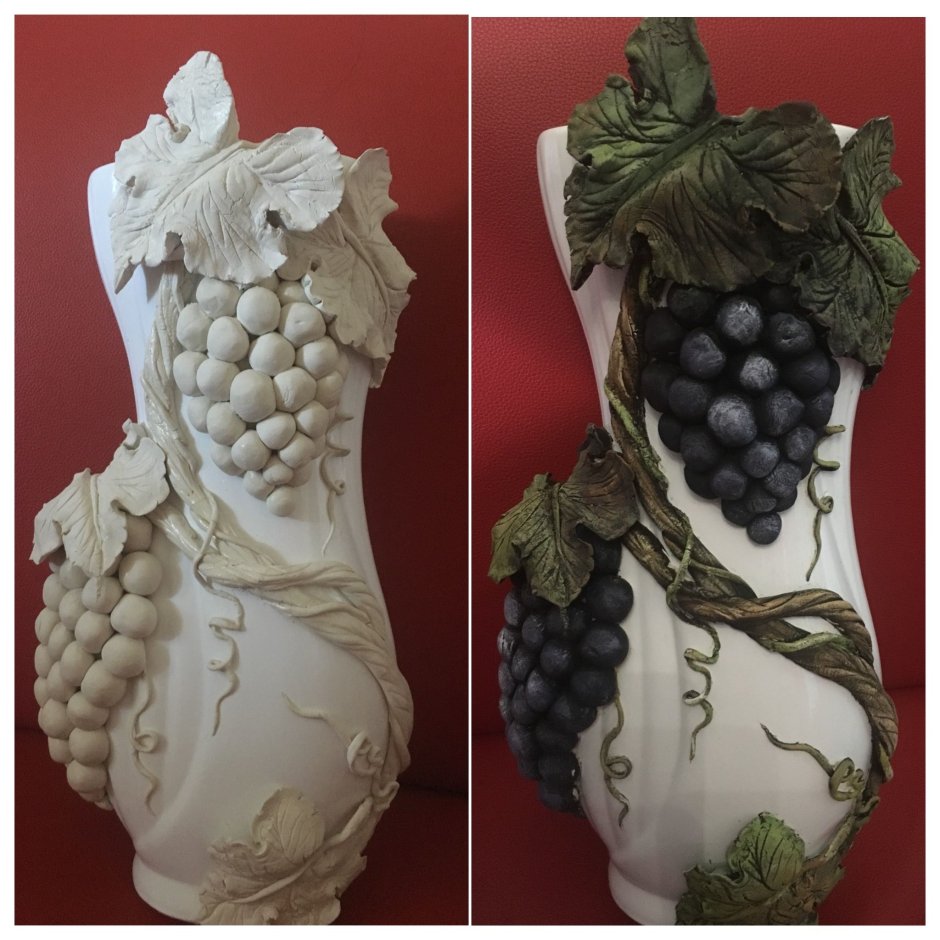 Ваза декорированная шпагатом