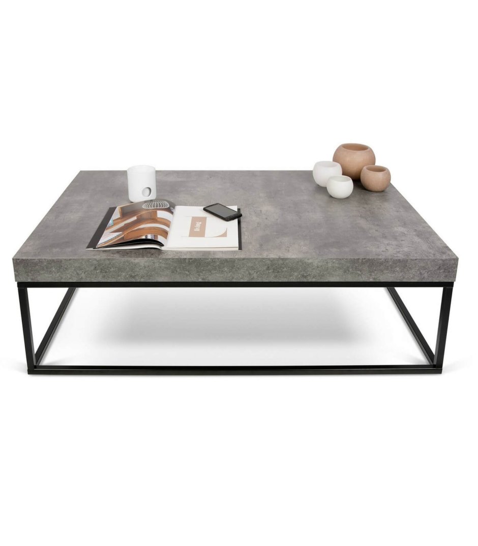 Журнальный столик Bolero бетон / черный