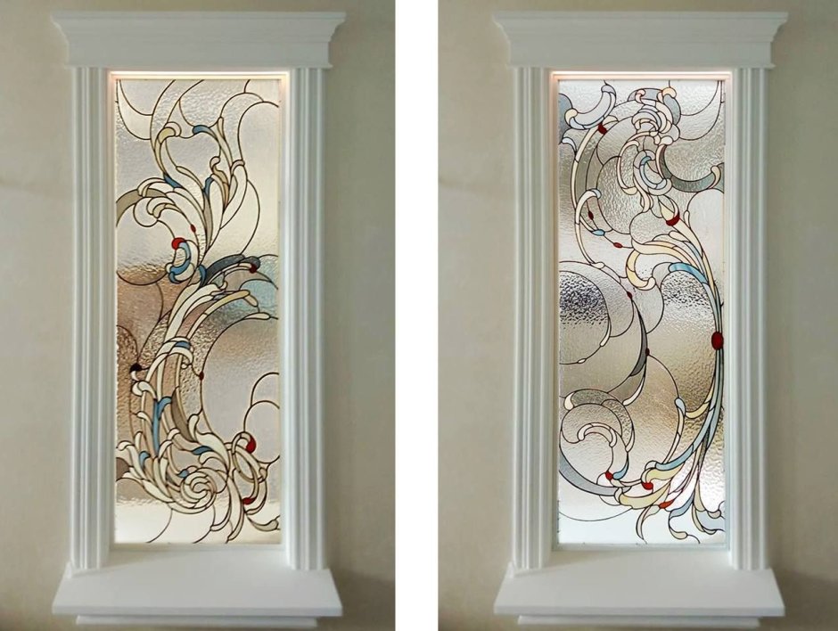 Витражи Тиффани с фацетом