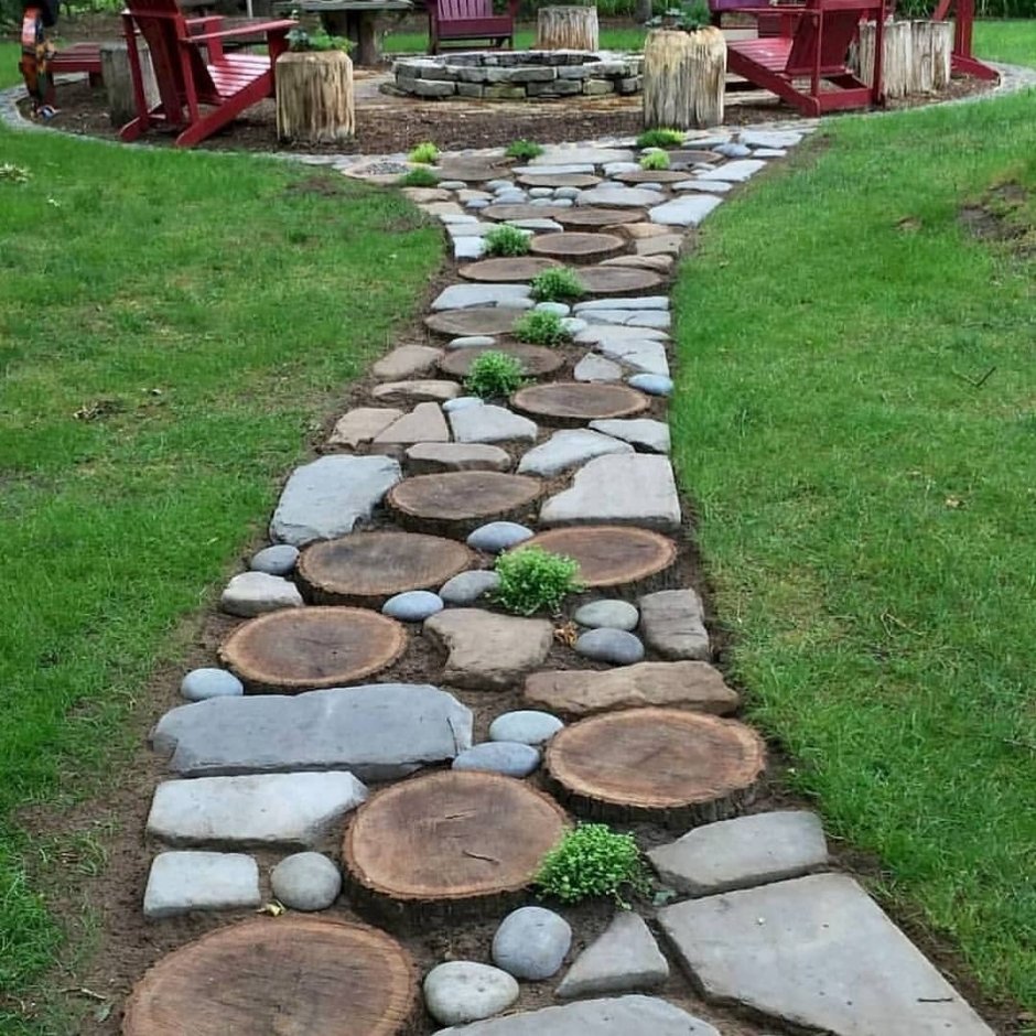 Садовые дорожки из кирпича