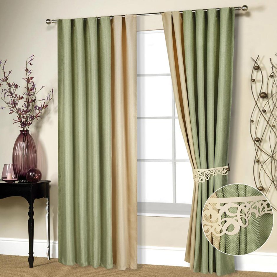 Двухцветные шторы