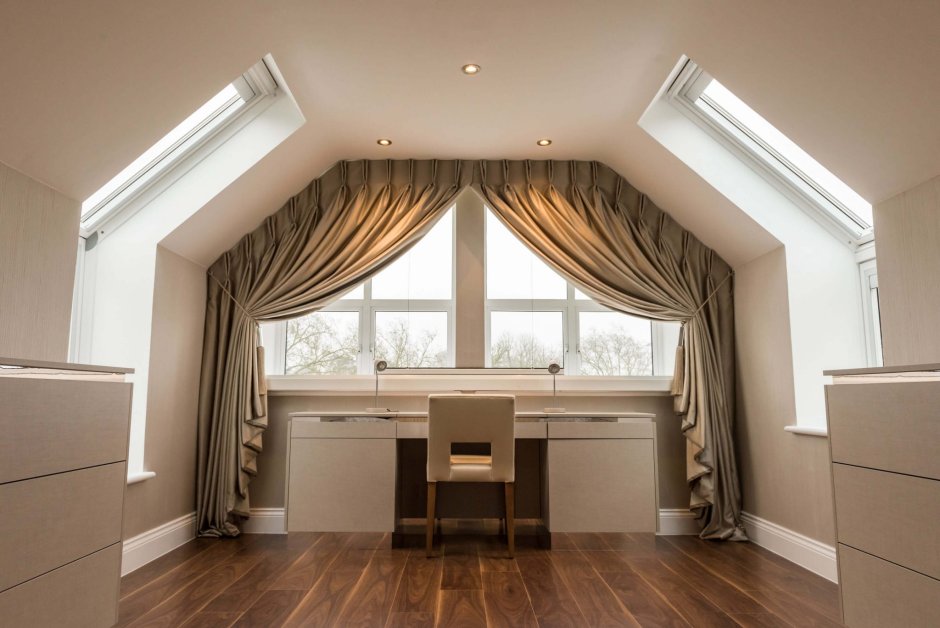 Шторы на треугольные окна