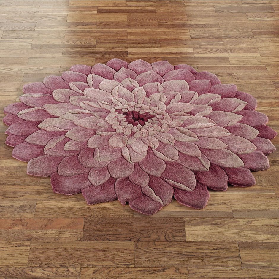 Коврики в форме цветов