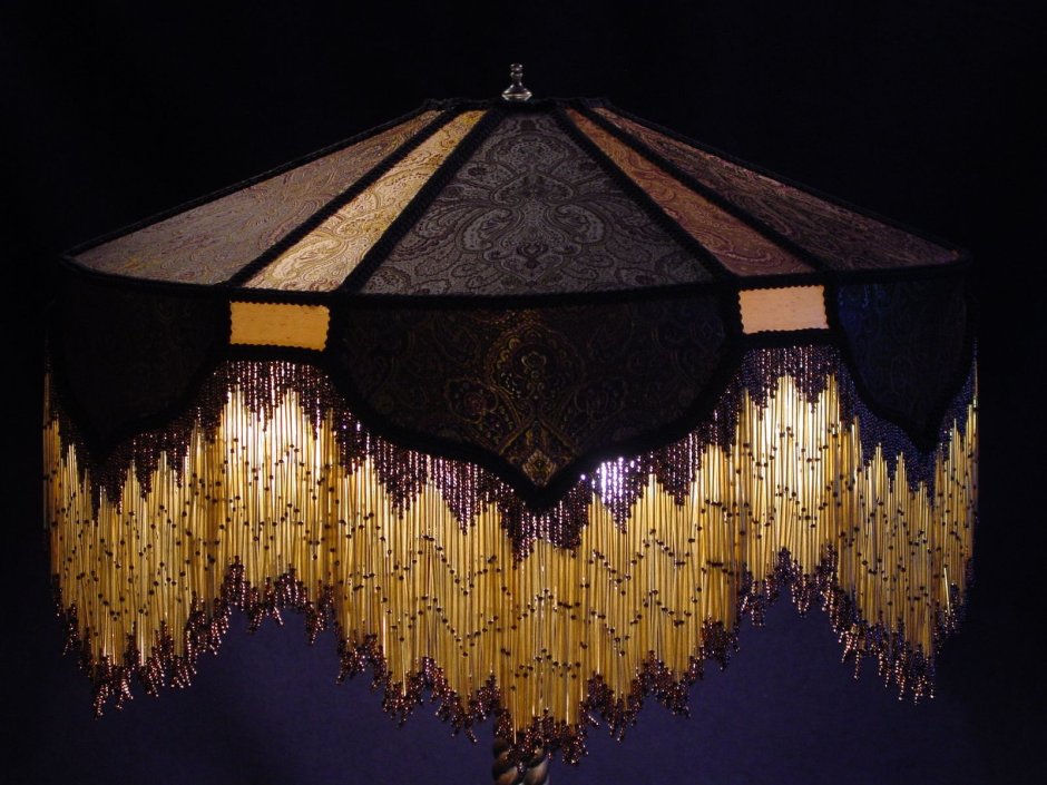 Бахрома из бисера для люстры