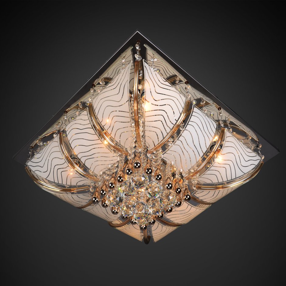 Черный кружевной абажур