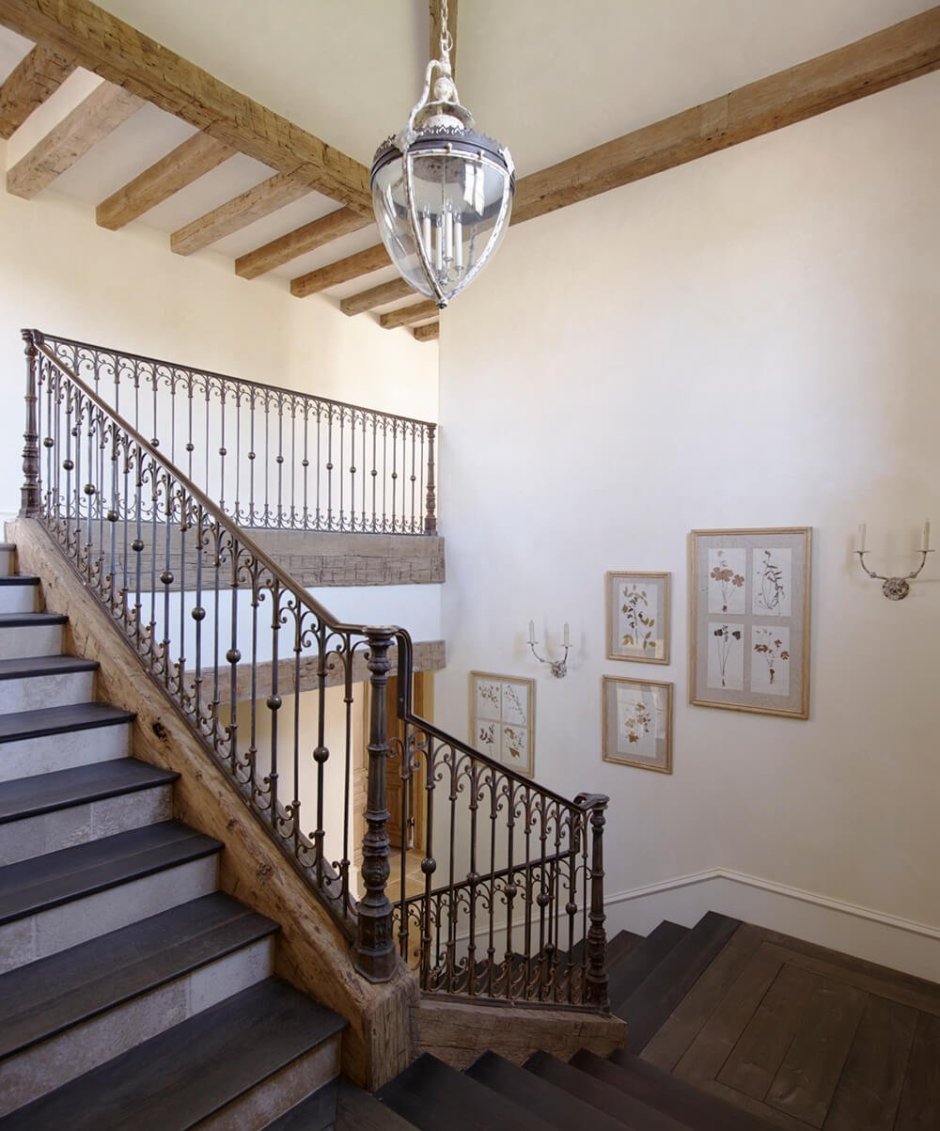Лестница в стиле Прованс