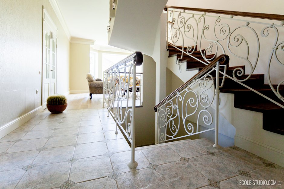 Кованая лестница в стиле Прованс