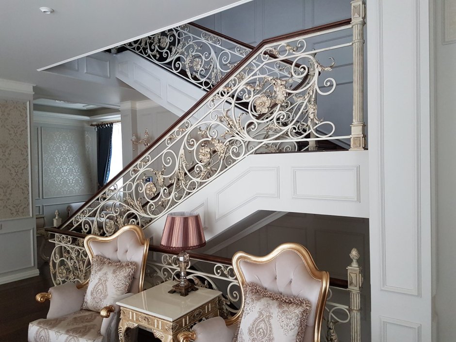 Кованые лестницы в интерьере