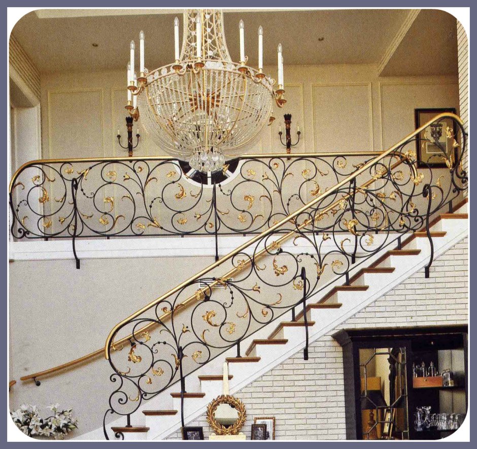 Кованые ажурные лестницы