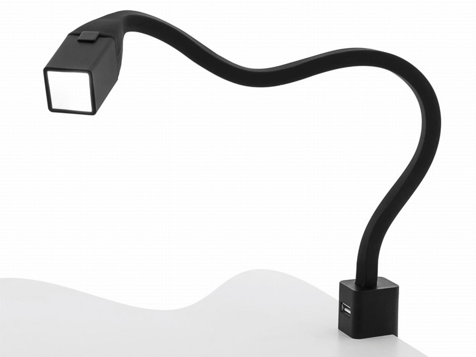 Светодиодный светильник Flexi r с выключателем и USB-розеткой