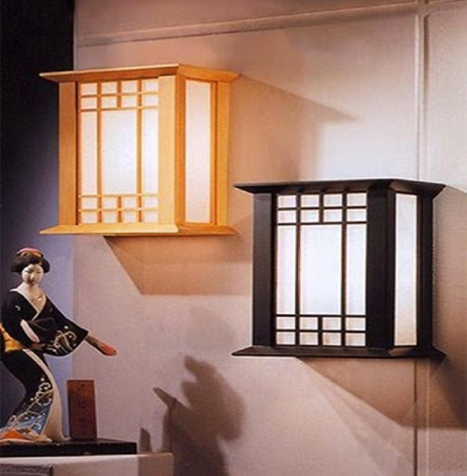 Настенный светильник в японском стиле