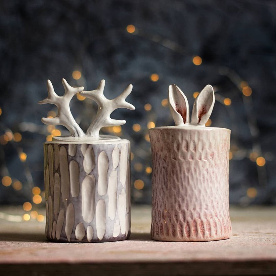 Подсвечник из керамики