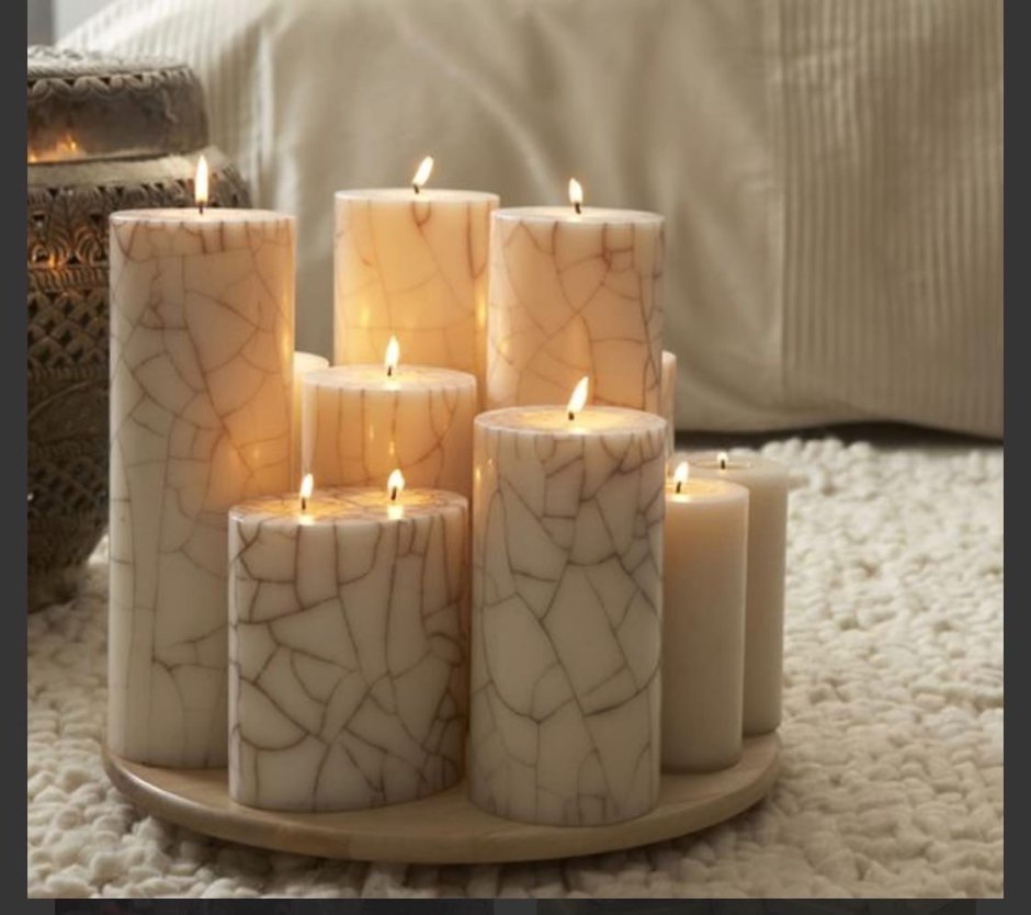 Свечи в интерьере