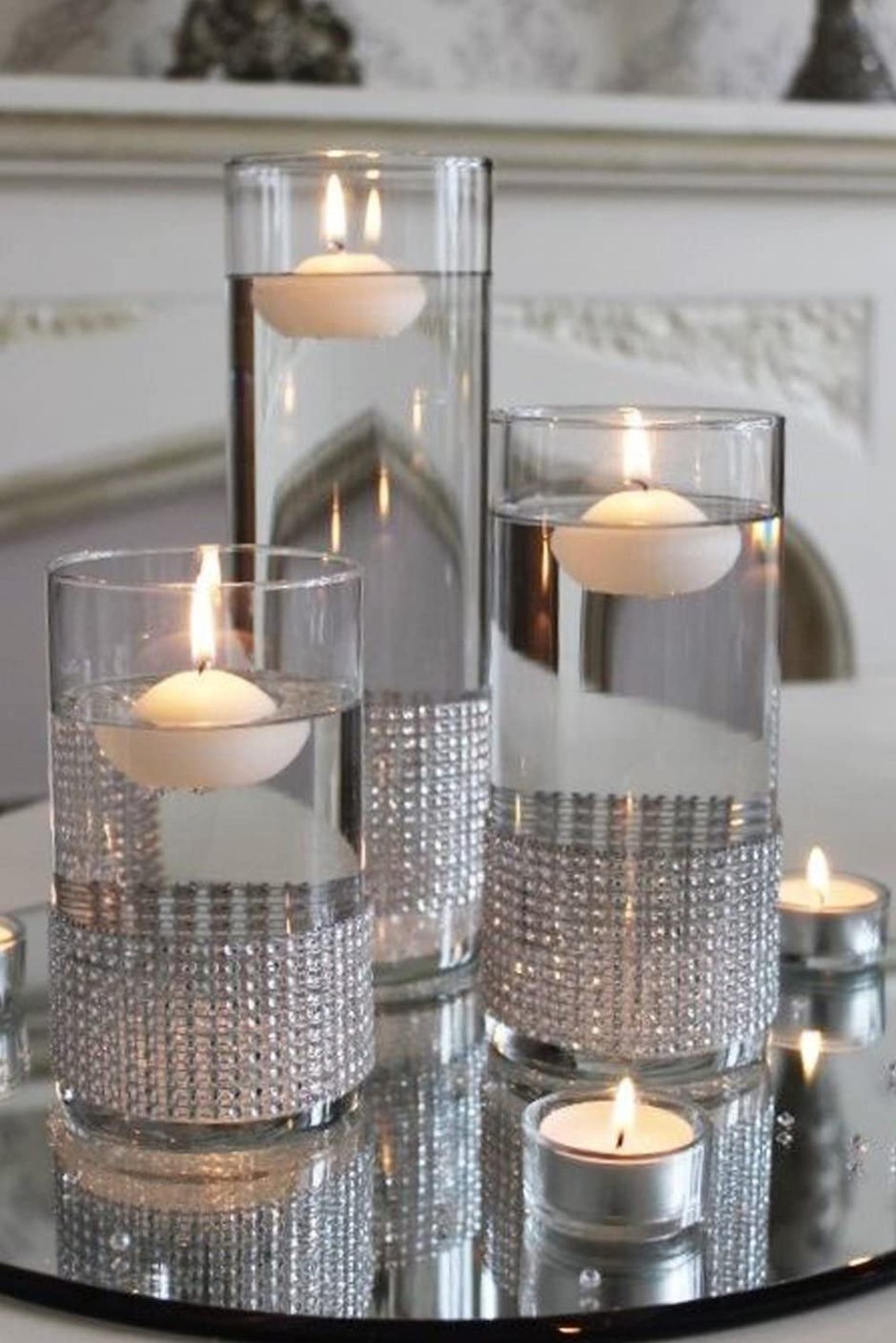 Декор с плавающими свечами