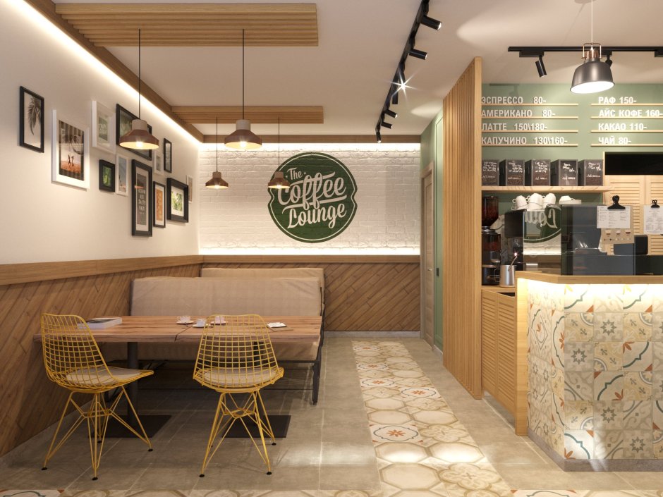 Дизайн проект кофейни