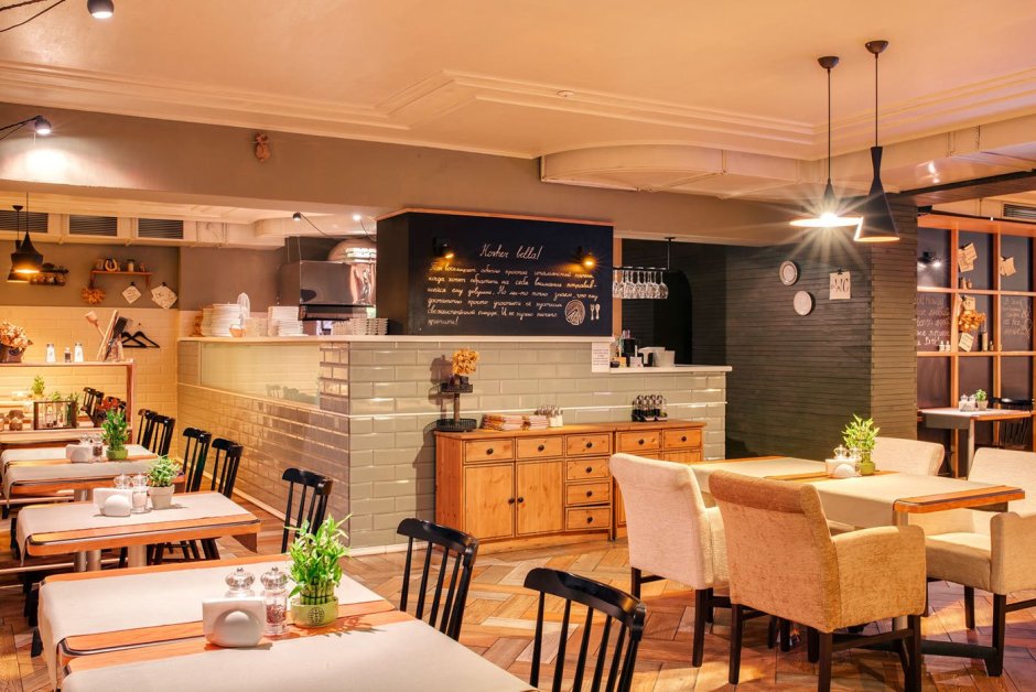 Интерьер пиццерии