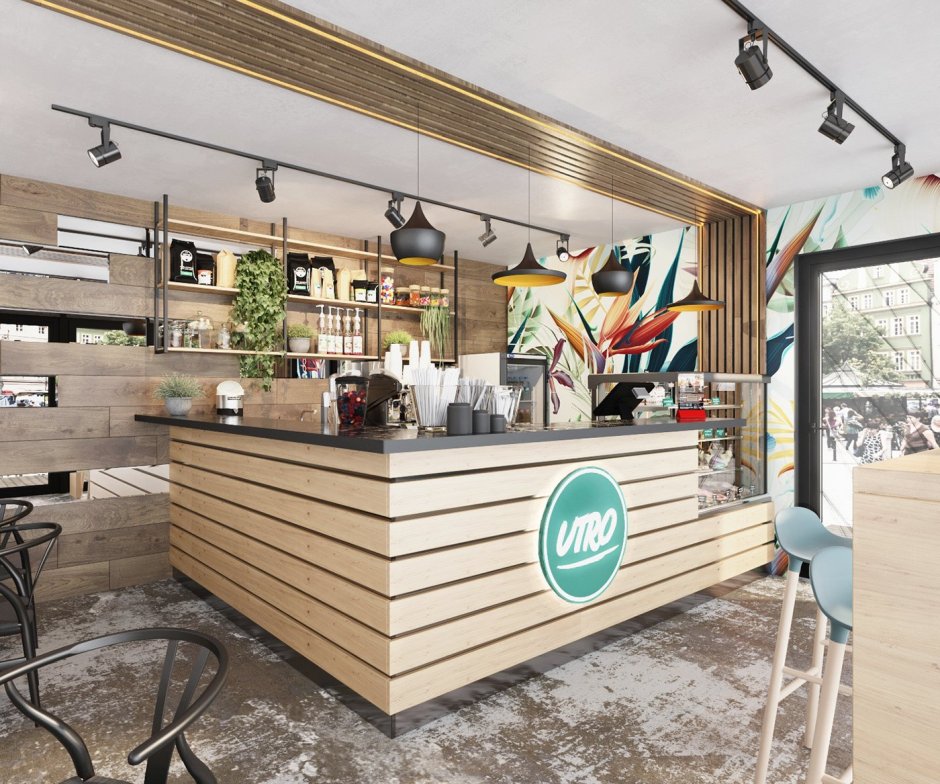 Интерьер кофейни бехайнс