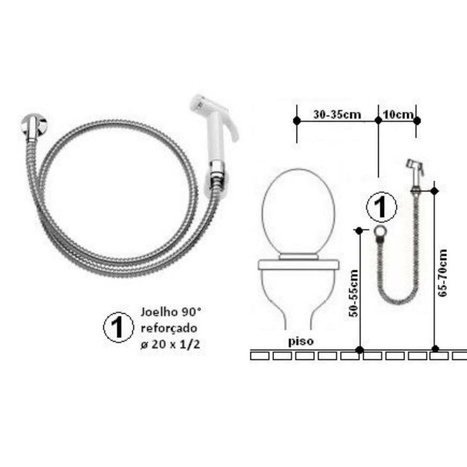 Гигиенический душ для унитаза установка высота от пола