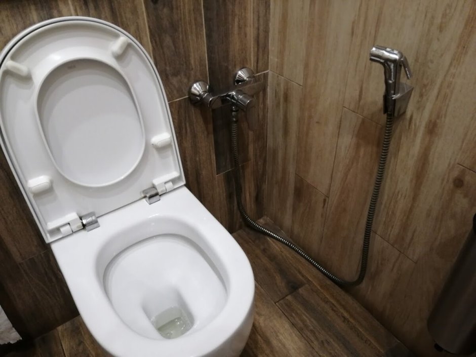 Гигиенический душ и туалетная бумага