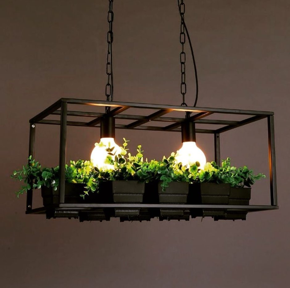 Гирлянда лампочки в интерьере