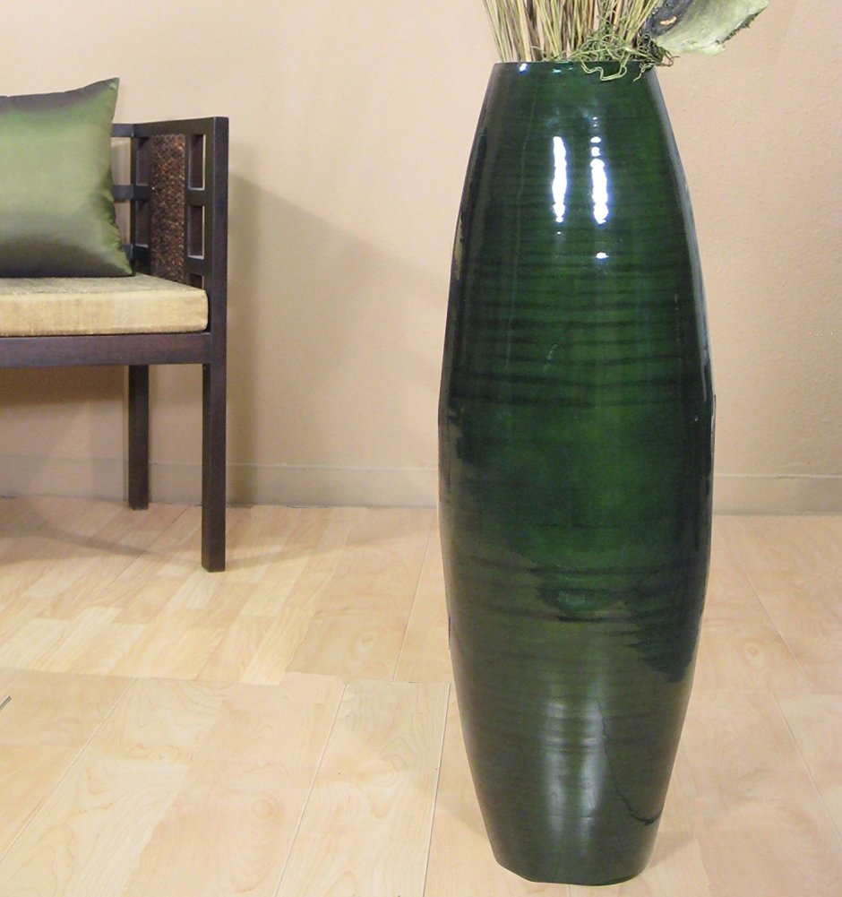 Зеленая ваза Глобус