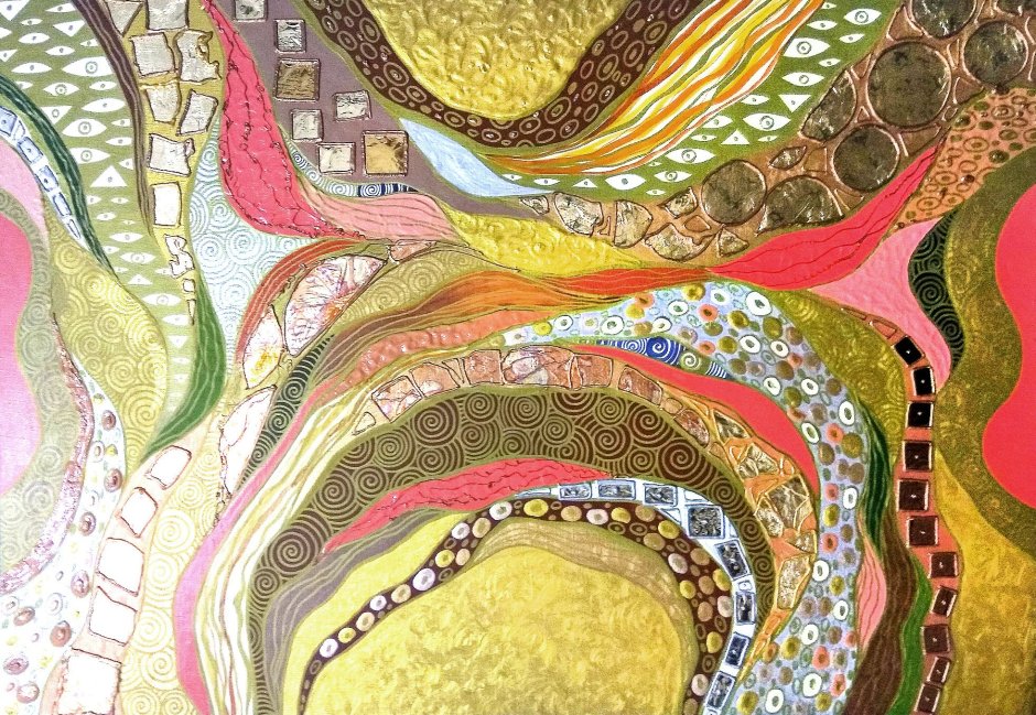 Современные стильные картины абстракция с золотом