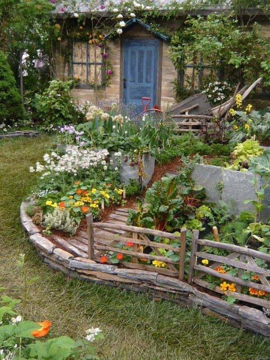 Садик огородик в стиле Кантри