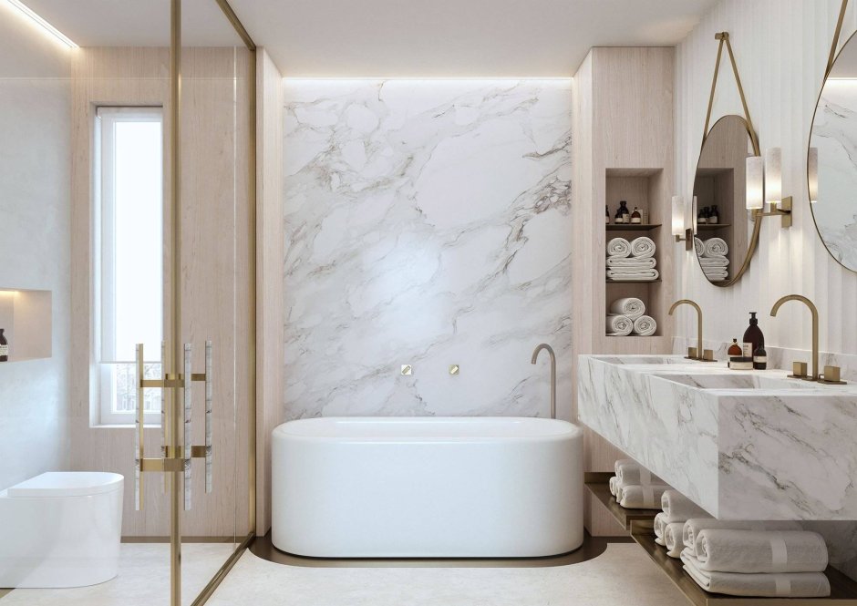 Мраморная плитка Neoclassica в ванной