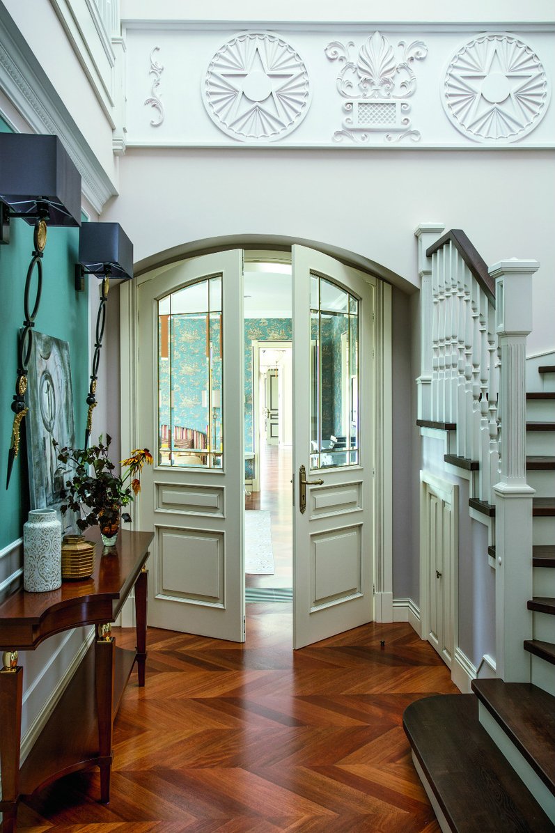 Зеленый интерьер кабинета