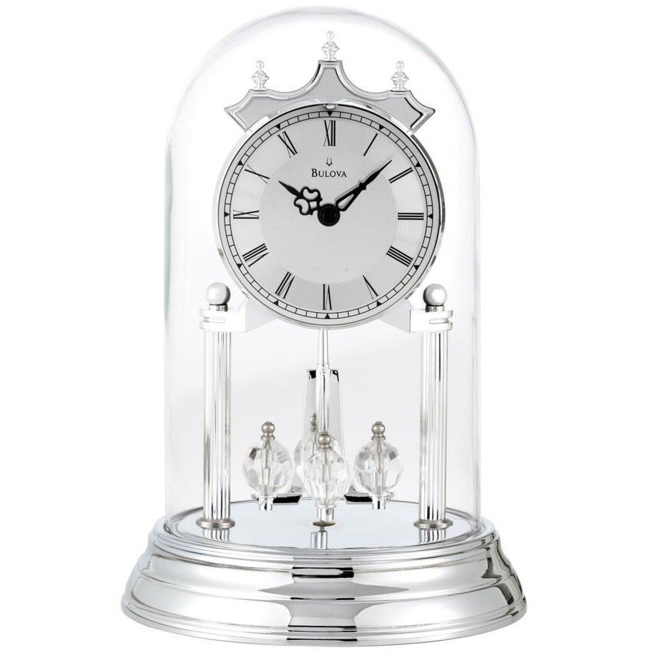 Часы под стеклянным колпаком Bulova