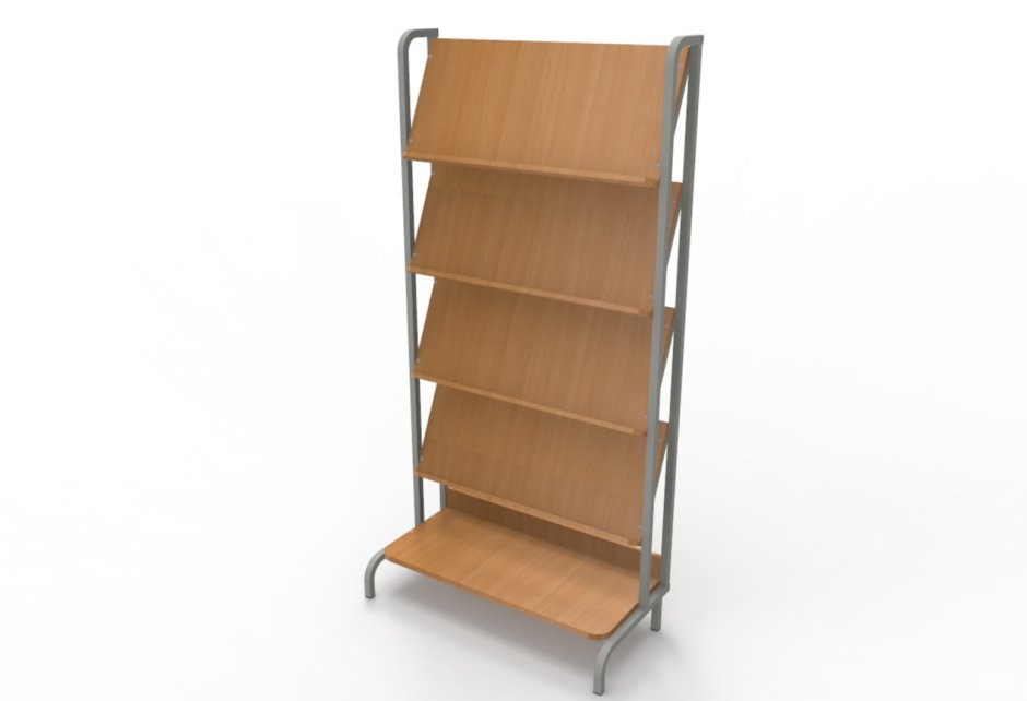 Выставочный стенд с полками и стойками 2000*700*400 мм (abro) SD-200