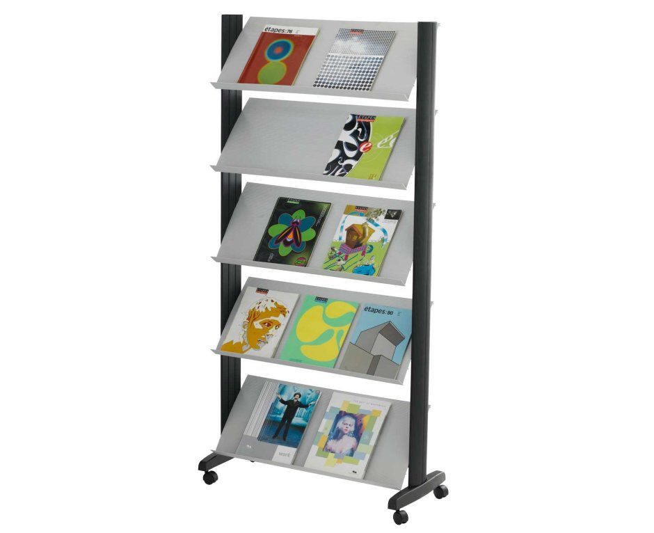 Необычные полки для книжных выставок