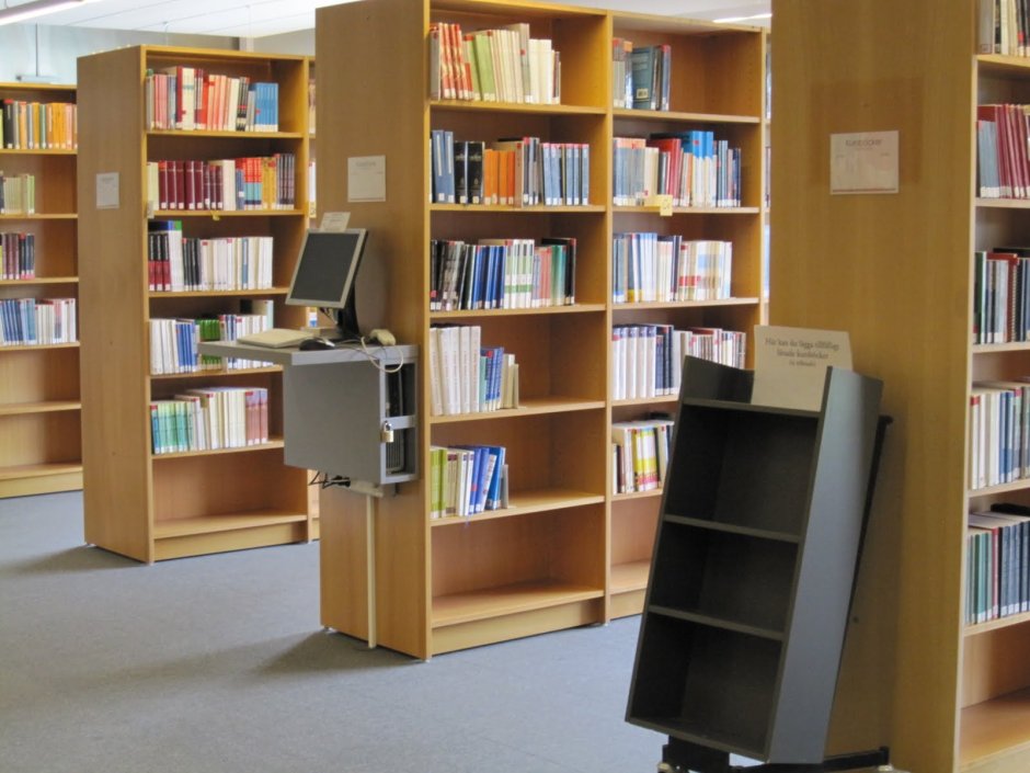 Стеллаж библиотечный демонстрационный 900х320х1900