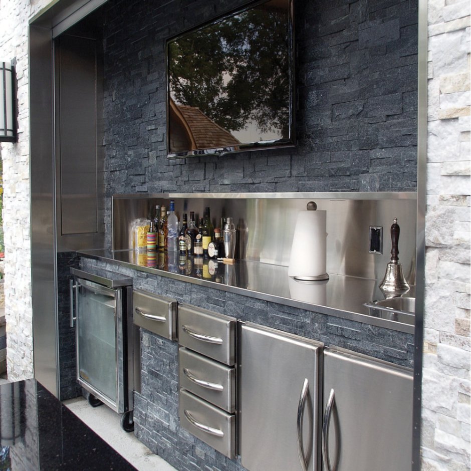 Кухонные фасады под камень