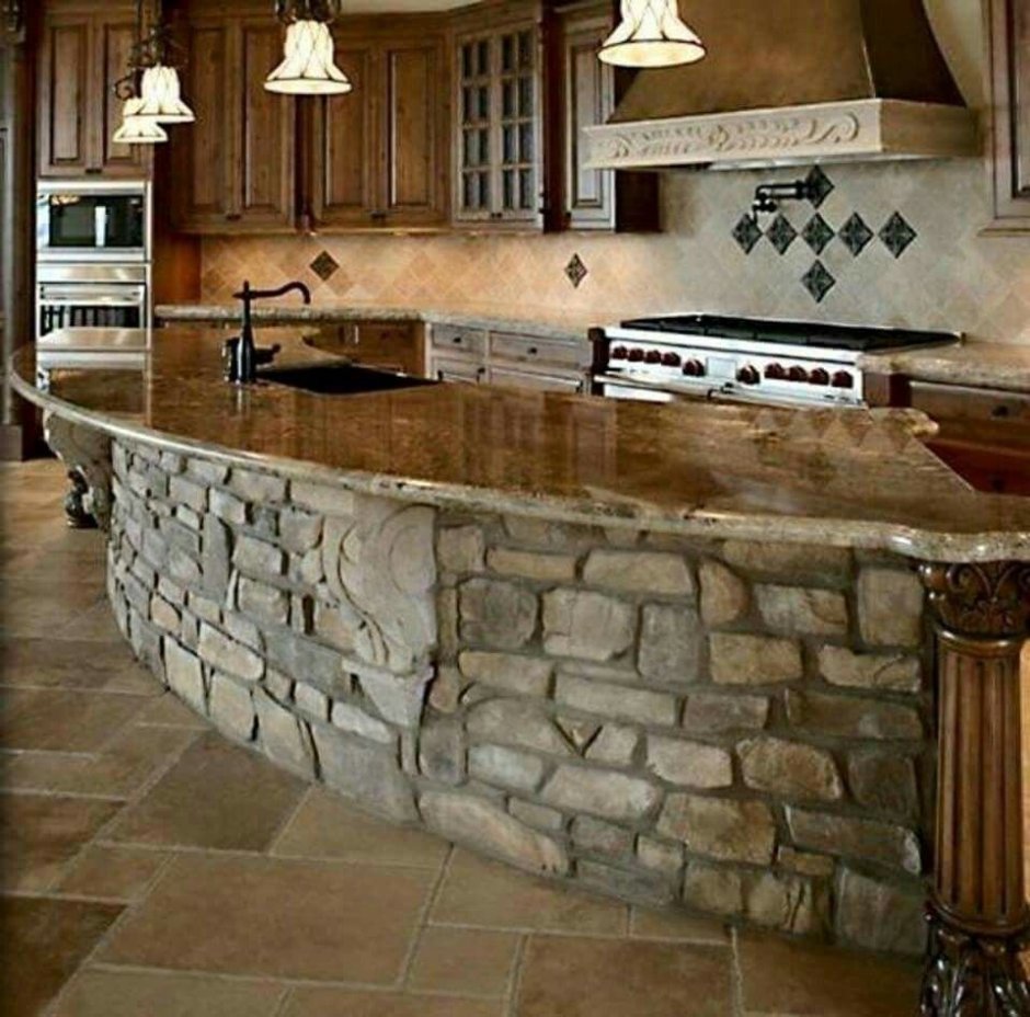 Барная стойка из камня