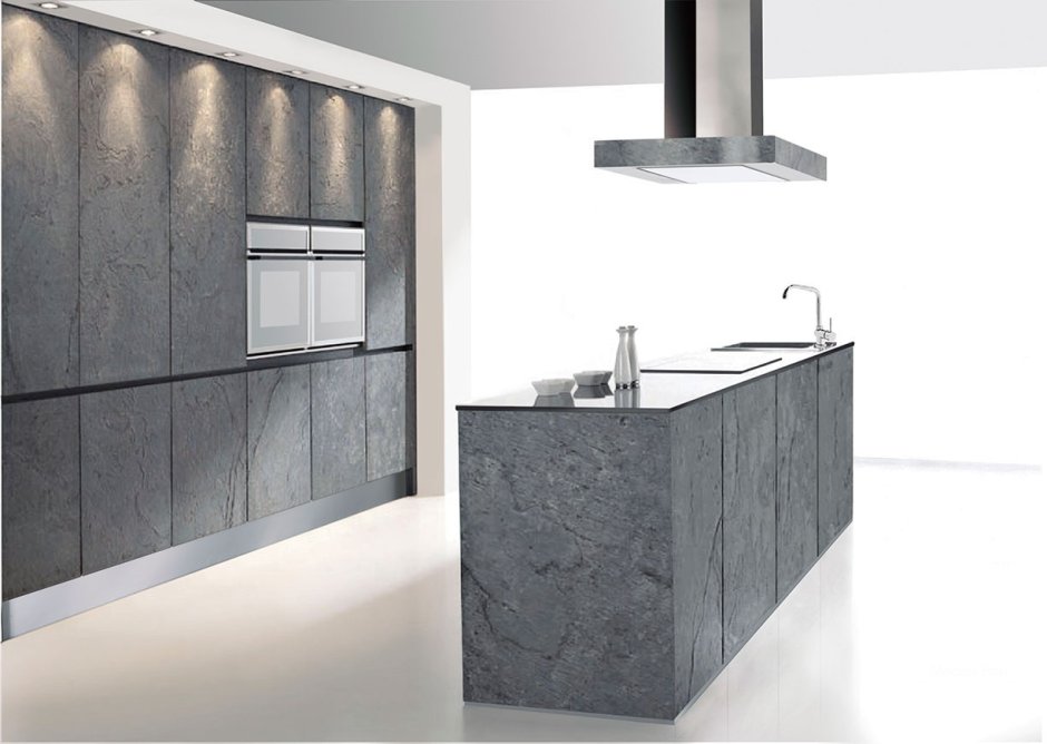 Кухня Сириус каменный шпон