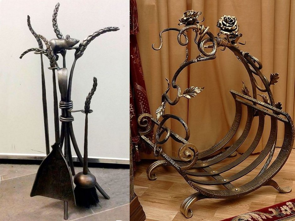 Каминный набор кованый