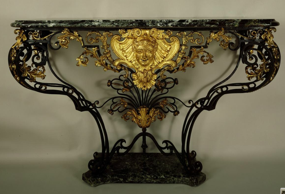 Консольный столик кованый