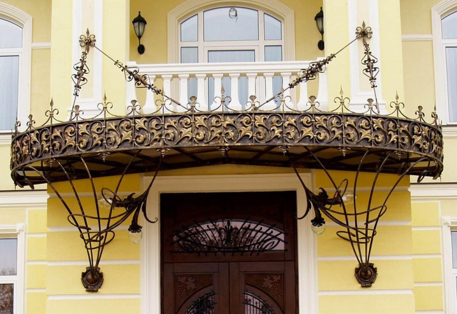 Козырек ковка